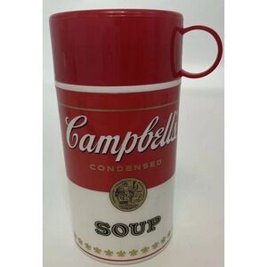 Vintage Thermos Campbells Soup Coffee Can Tainer 1998 Insulated Container